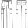 Grey's Anatomy Spandex Stretch Nina Hose Kurzlänge - Thumbnail Image 2