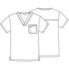 Kasack Core Stretch Mens V Neck Top 4743