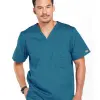 Kasack Core Stretch Mens V Neck Top 4743 Caribbean