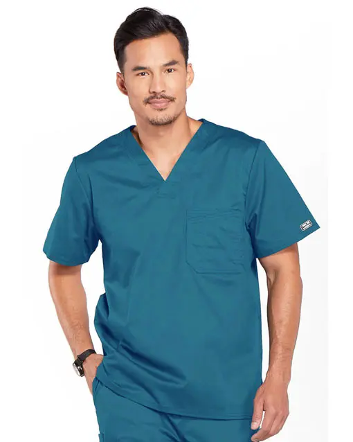 Kasack Core Stretch Mens V Neck Top 4743 Caribbean