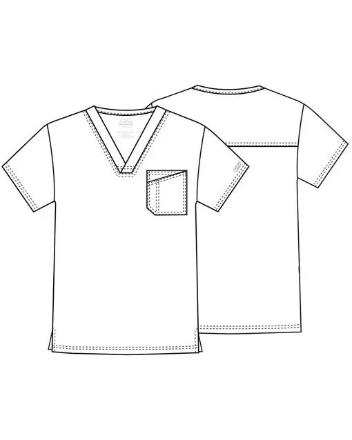 Kasack Core Stretch Mens V Neck Top 4743