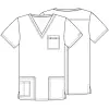Kasack Core Stretch Unisex V Neck Top 4725