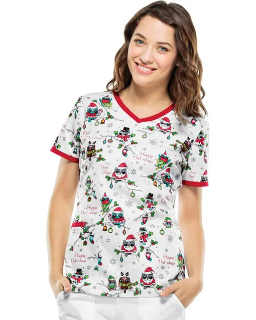 Kasack Print 2687C Owl About Christmas1