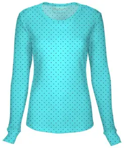 Langarmshirt Cherokee 20801 Love Turquoise