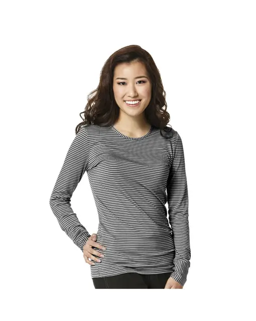 Langarmshirt Wonderwink Layer 2079 Black Pewter