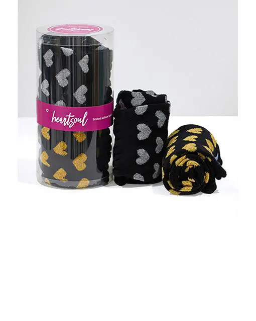 Socken Metallic Herzen 2er Pack