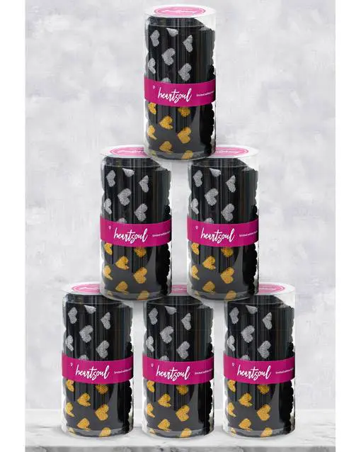 Socken Metallic Herzen 6er Pack