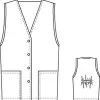 Weste Cherokee Button Front 1602