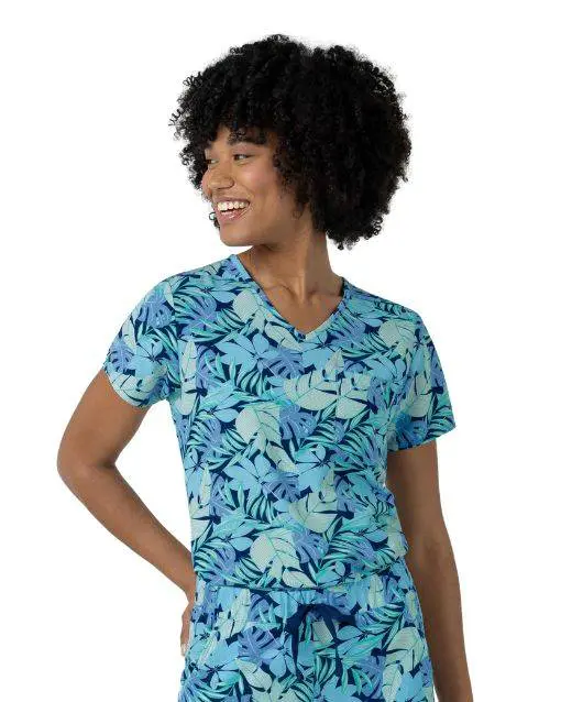 Wink Print Top Breezy Palms 6467